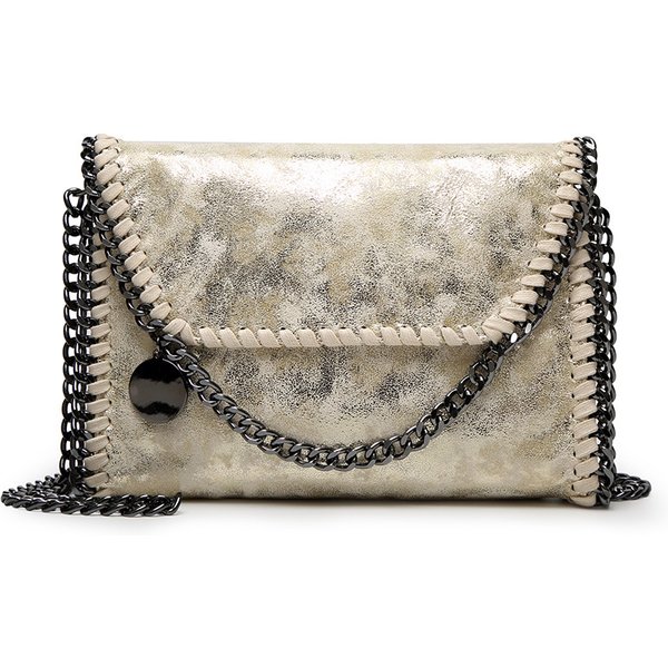 Andralyn Ladies' Elegant Metal Shoulder Bag Fashionable and Casual Versatile Diagonal Chain Bag Small Clutch Bag