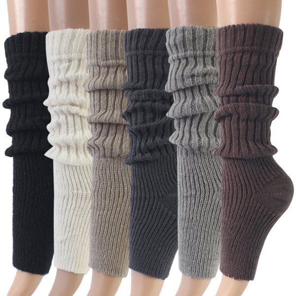 Socks Warm Pile Socks Thick Wool Knitted Leg Covers The Leggings And Boots-image