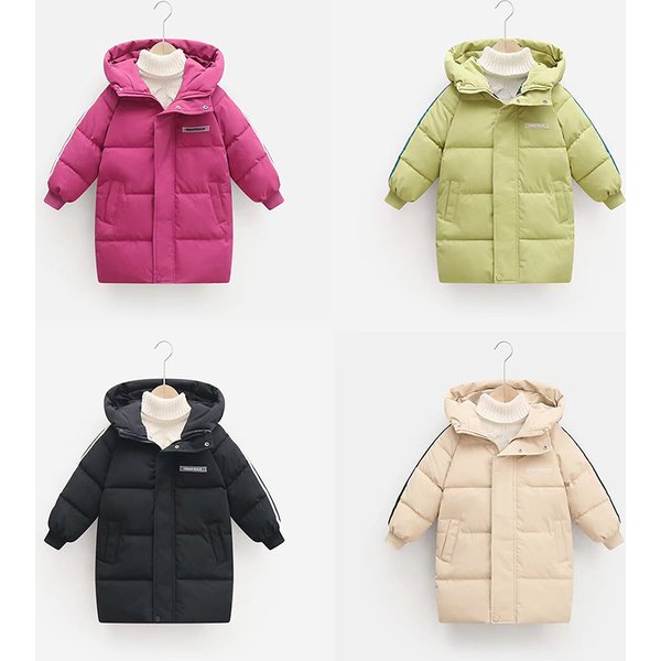 Kid's Clothing Children's Cotton Clothes Thick Medium And Long Winter Boys And Girls Cotton Coats Medium And Large Children's Cotton Coats-image