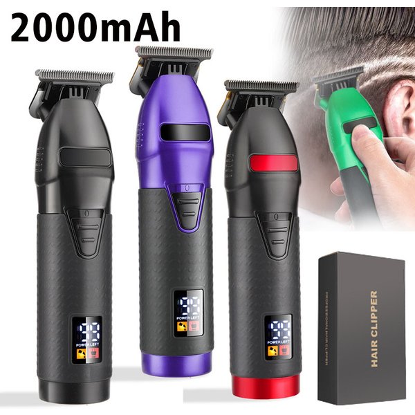 T9 Usb Hair Clipper Professional Cordless Electric Hair Trimmer Barber Shaver Trimmer Beard 0Mm Men Hair Cutting Machine For Men-image