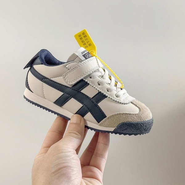 Genuine Leather Cordon Bleu Sneakers For Children Trendy Brand Boys' And Girls' White Sports Shoes For Spring And Autumn