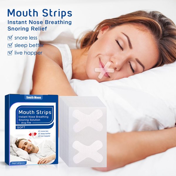 South Moon anti-snoring patch, closed mouth patch, anti-snoring patch for adults at night, anti-snoring breathing patch when sleeping with mouth open