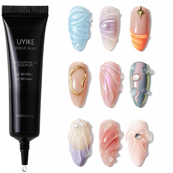Transparent Nail Art Gel Sculpting PVC 3D Solid Beauty Nails Art & Easy Application