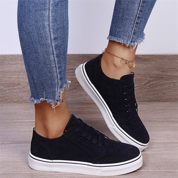 Women's Shoes Spring And Summer New Lace Up Shoes Comfortable Casual Women's Shoes Round Toe Flat Bottom Solid Color Single Shoes For Women