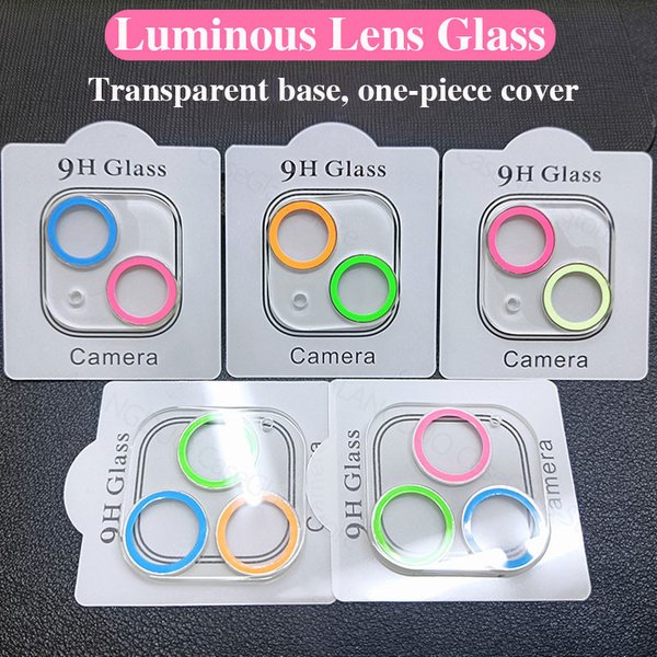 Luminous Camera Lens Tempered Glass For Iphone 11 12 13 Pro Max Camera Screen Protector On For Iphone 12Mini 11 12 Pro M-image