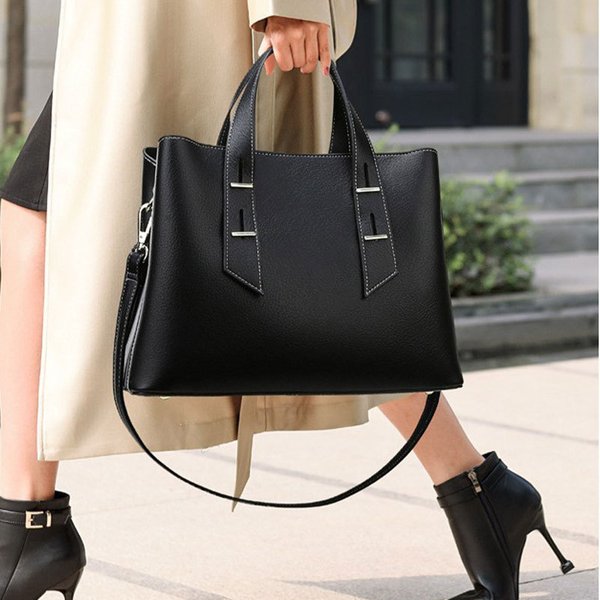 Women's Bags Handbag, Simple Design, Large Capacity, Stylish And Sophisticated Women's Shoulder Bag.-image