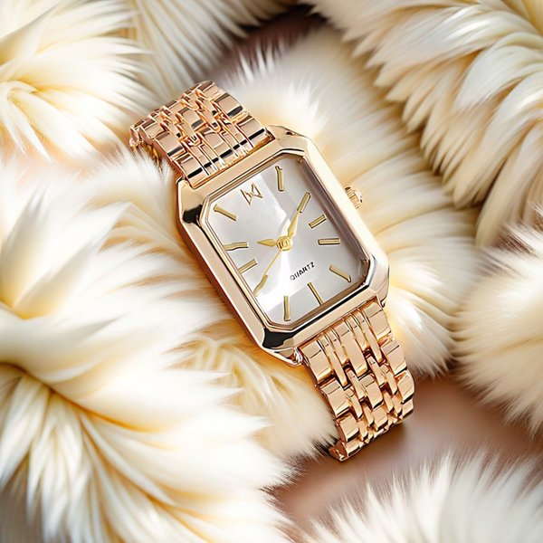 Women's Watches Simple Watch For Women Peacock Green High-End Rectangular Steel Belt Student Women's Watch Women's Watch-image