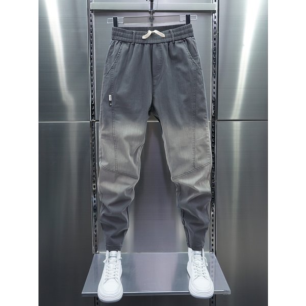 Men's Jeans – Stretch Slim Fit Tapered Jogger Pants With Ombre & Patchwork Design | Winter & Autumn Fashion"