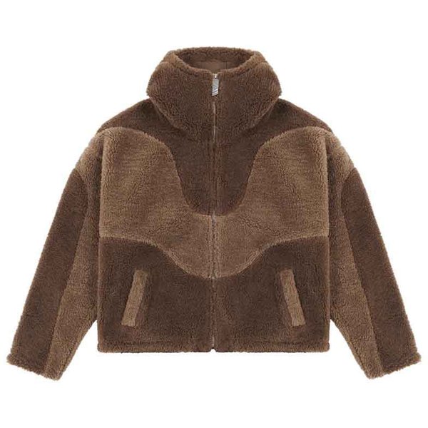 Men's Clothing Men And Women Autumn And Winter New Fashion Warm Lambskin Personality Casual Cardigan Zipper Jacket-image