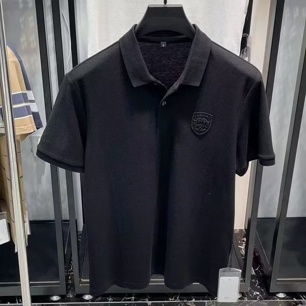 High End Men's Clothing Polo Shirt Short Sleeved Pique Summer Light Casual Embroidered Lapel T-Shirt Top Clothes