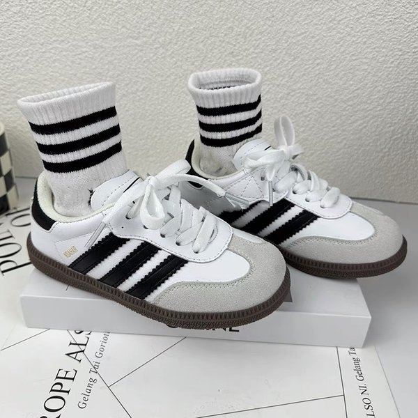 Mother & Kids Trendy Versatile German Children's Shoes Spring Autumn Style Soft Soled White Shoes For Boys And Girls Baby Style-image