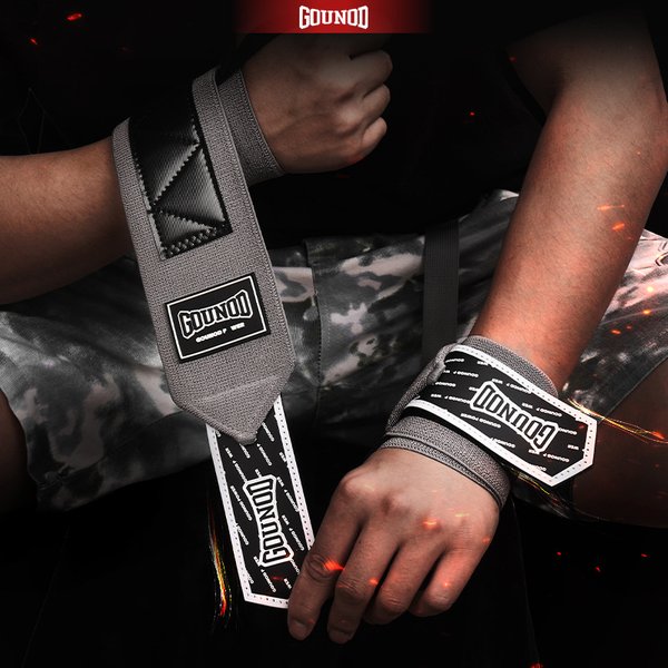 GOUNOD New Sports Winding Wristband Fitness Weightlifting Horizontal Bar Deadlift Anti-sprain Support Stable Protection Wrist