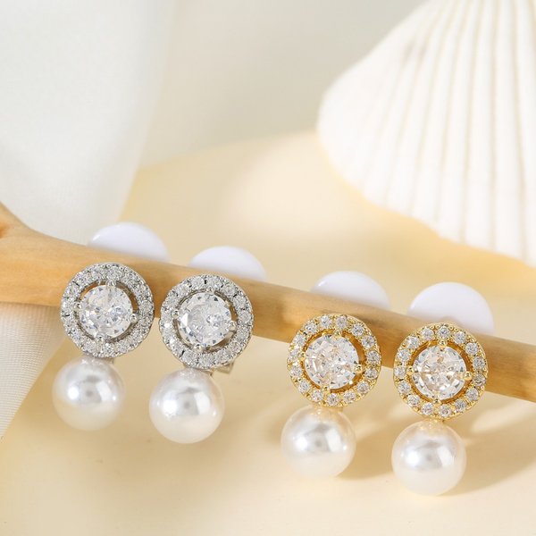 Earrings Retro Light Luxury Simple Pearl Ear Clip Women Light Luxury High End Temperament Earrings Temperament Celebrity Pearl Earrings-image