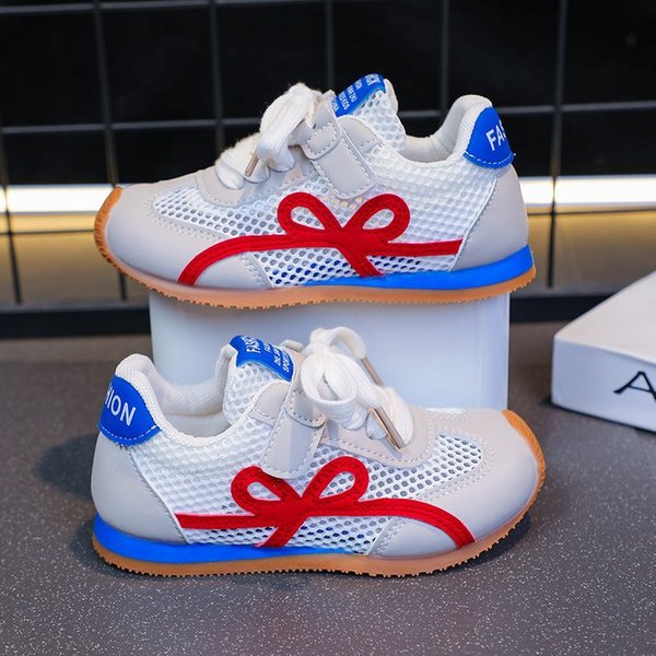 Single Mesh Children's Shoes 2025 Spring New Girls Boys Forrest Gump Shoes Soft Sole Sports Shoes Casual Shoes Ultra Light Sole-image