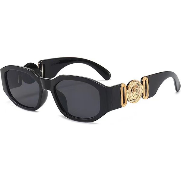 Lunettes Polygonales PersonnaliséEs Tendance, Nouvelles Petites Lunettes De Soleil En BoîTe, Lunettes œIl De Chat Identiques Pour CéLéBritéS D'internet-image