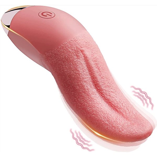Licking Vibrator, 10-Mode Tongue Stimulator, G-Spot, Clitoral Phalloimitator, Adult Masturbator, Female Sex Toys-image