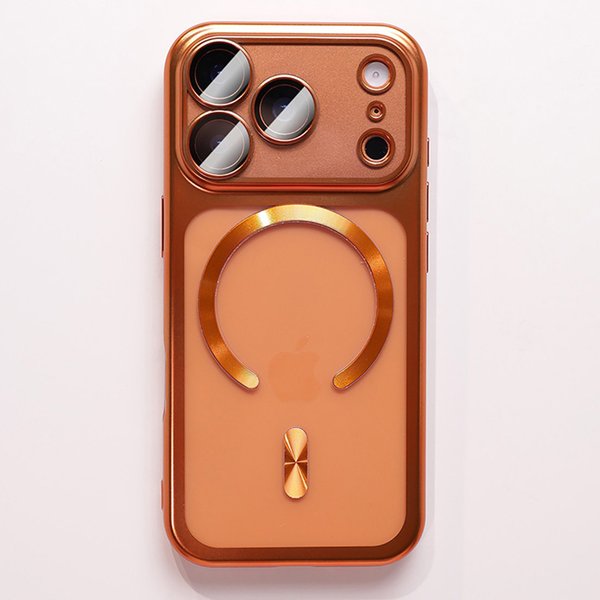 Luxury Plating Wireless Charging Phone Case For Iphone Pro Max 17Pro 17 Cases Magnetic Transparent Hard Cover-image