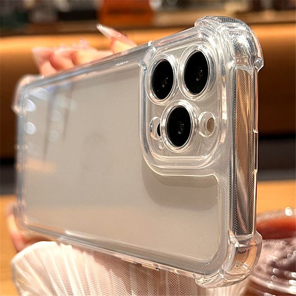 Acrylic Shockproof Clear Case 13 12 11 Transparent Phone Cases For Iphone 15 14 Pro Max 16 Plus Back Cover-image