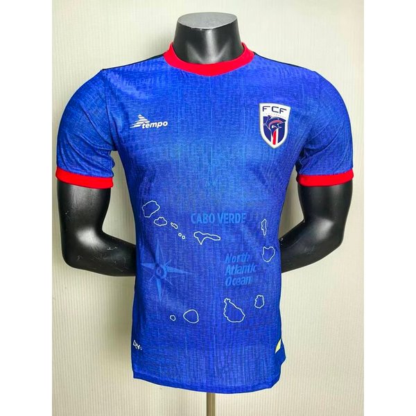 26-27 Cape Verde Home Game Mens Womens Football Shirt Youth Kids Training Soccer Uniform Football Breathable Jersey