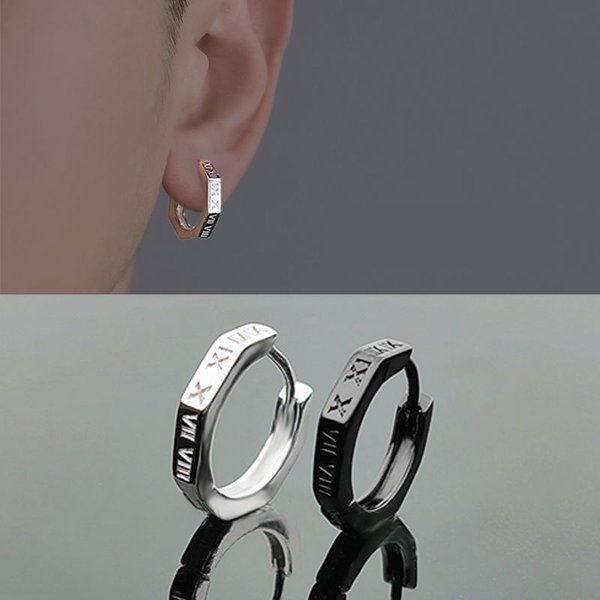 Ins Cool Wind Ear Accessories Trendy Boys Personalized Fashion Hip Hop Street Dance Men Earrings-image