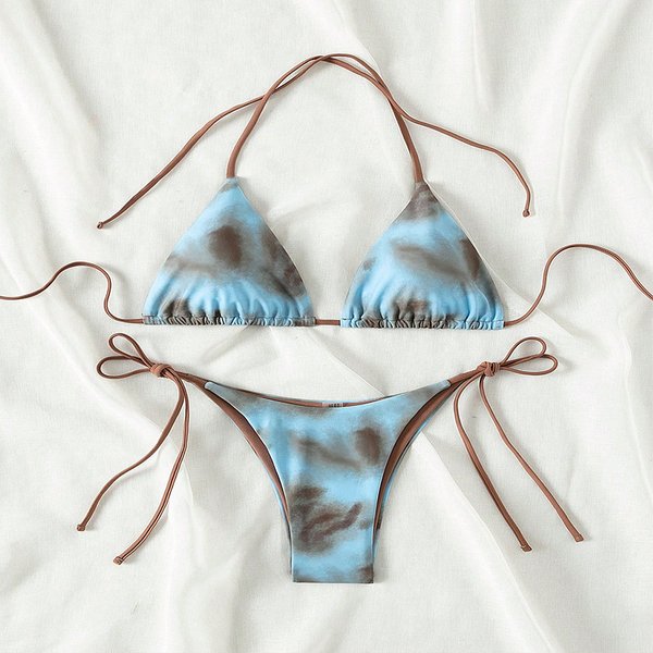 Women's Clothing lace up swimsuit women's fashion sexy beach bikini hot spring swimsuit bikini