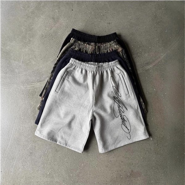 Cross Border Factory Direct Sales American Retro Washed Trendy Pattern Casual Shorts Loose Street Style Straight Pants For Men-image