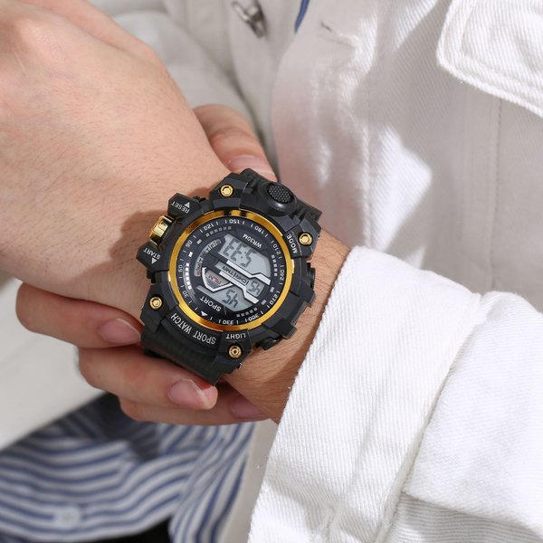 Men's Watches Simple Sports For Boys And Girls In Fashion Watches, Alarm Clock Watches For Teenagers And High School Students-image