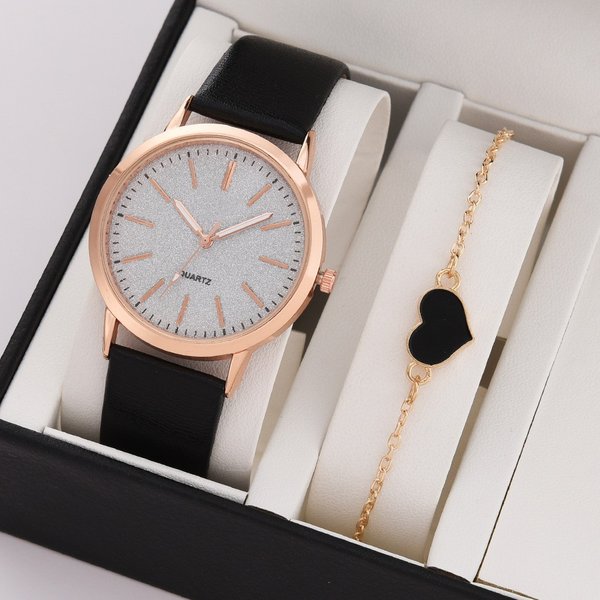 Fashion All-Match Women's Quartz Watch Pu Strap Small Scale Women's Personalized Casual Trendy Watch-image