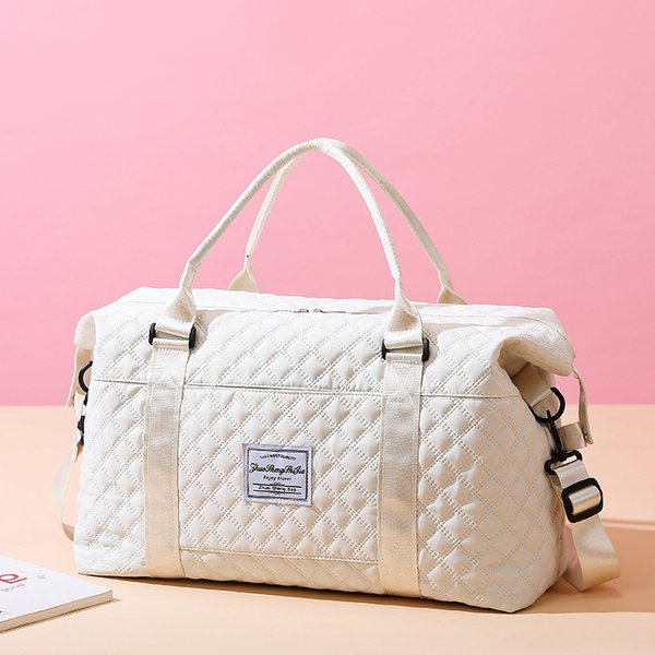 Large Capacity And Simple Travel Bag Dry And Wet Separation Fitness Bag Women's High Appearance Outdoor Sports Portable Storage Shoulder Bag-image