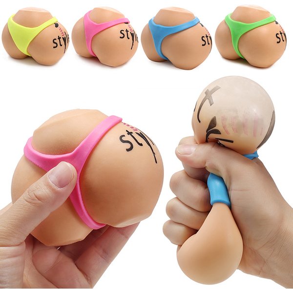 Foam Squishies Butt Flour Slow Rebound Tpr Soft Rubber Decompression Venting Squeeze Toy Decompression Pinch Fun Funny-image