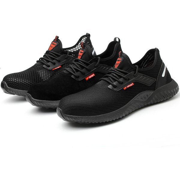 Male Steel Toe Anti-Piercing Labor Protection Shoes Lightweight Wear-Resistant Deodorant Four Seasons Site Safety Boots