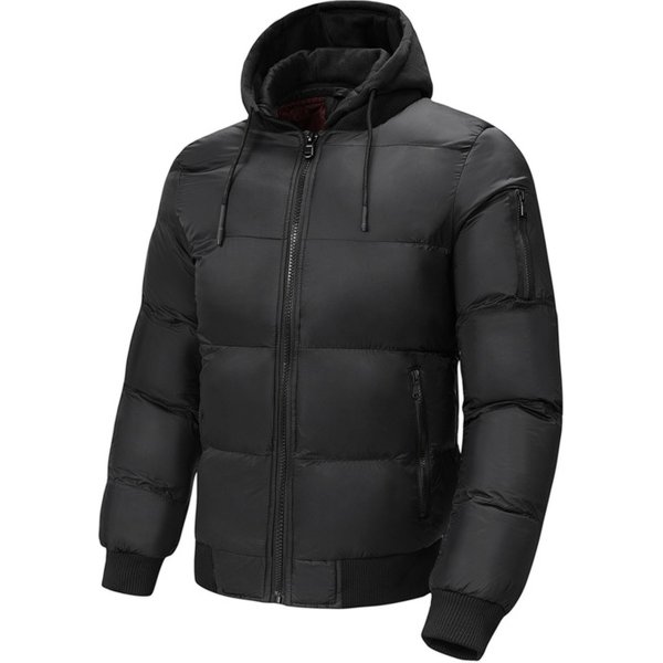Men's Winter Cotton Padded Jacket Hooded Warm Fashionable Handsome Young Sub Zero Cross Border Clothing