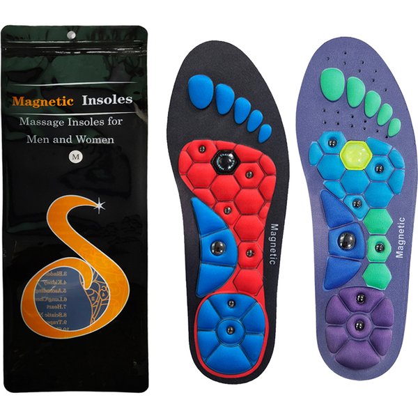 Cushioned massage insole for women can be tailored magnetic therapy insole