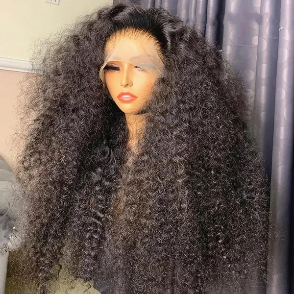 250 Density Water Wave Human Hair Bob Front Curly Wigs For Women Brazilian Glueless Wig Deep Wave 13X4 Hd Lace Frontal Wig-image