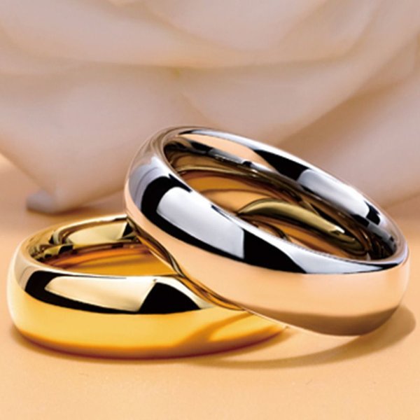 Non-Fading Classic Plain Titanium Steel Ring Women, Light Luxury With High-End Feel, Niche Simple, Suitable For Men And Woman-image