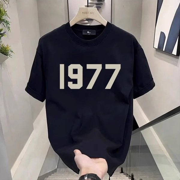 Men's Clothing Short Sleeved Ins Pure Cotton Summer New Men's Printed T Shirt Trendy Men And Women All Match Round Neck T Shirt Men-image