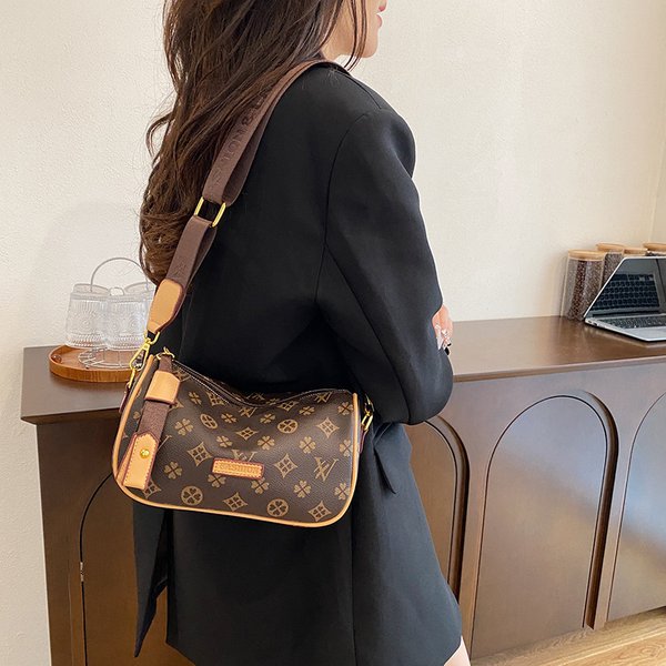 Vintage Floral For Women Spring Summer New Large Capacity Trendy Stylish Shoulder Niche Design Crossbody Bag