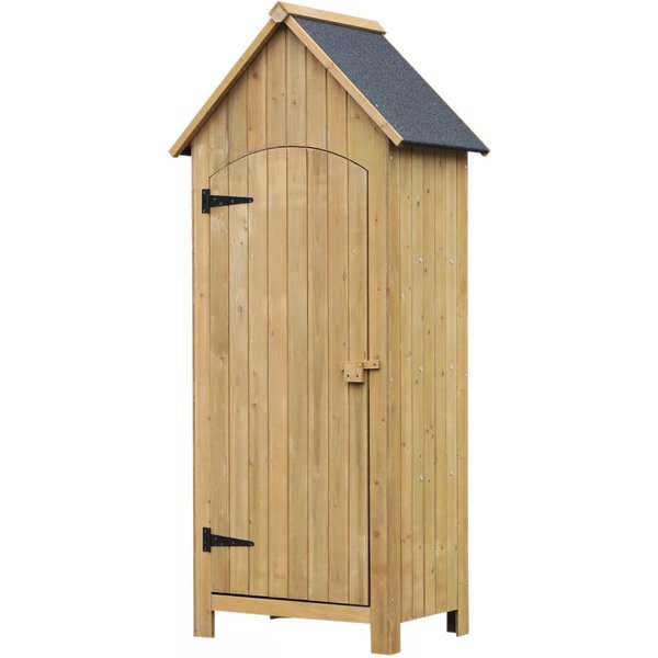 Outsunny Garden Storage Shed Backyard Tool Cabinet Tool Organizer with Asphalt Roof | Aosom Ireland