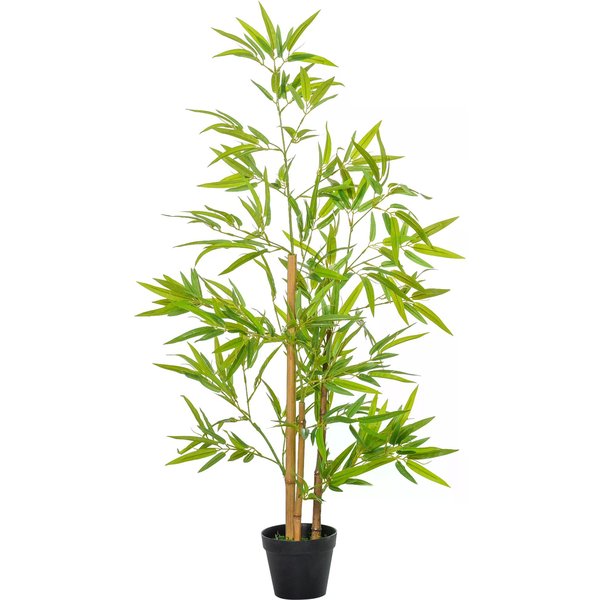 faux fake silk tree home office garden porch lobby balcony yard store decoration flower highly realistic pre-potted preserved|Aosom Ireland
