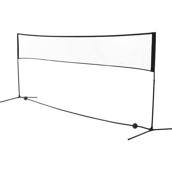 HOMCOM 4m Portable PE Sports Net w/ Carry Bag Black | Aosom Ireland
