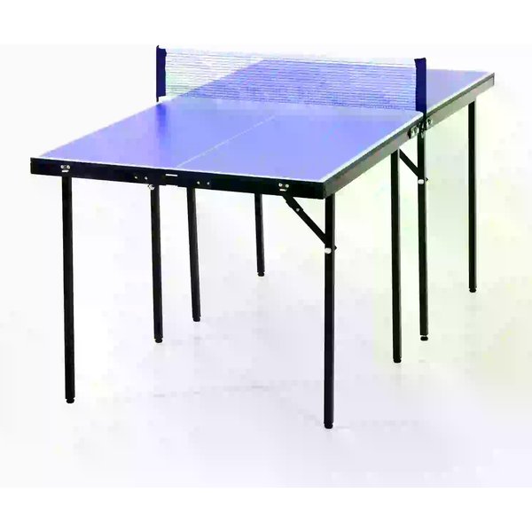 HOMCOM Folding Mini Compact Table Tennis Top Ping Pong Table Set Professional Net Games Sports Training Play Blue | Aosom Ireland