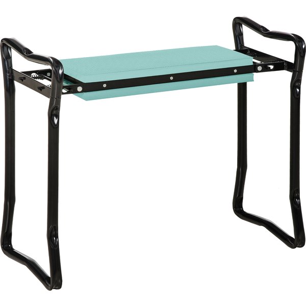 Outsunny Foldable Garden Kneeler and Seat, 2-in-1 Kneeling Pad and Bench, Portable Knee Protection, Greennull | Aosom Ireland