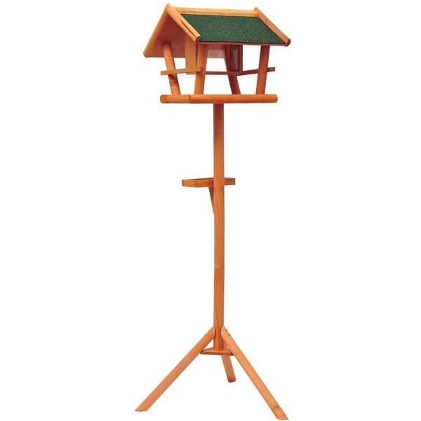 PawHut Vogelhaus Vogelvilla Futterhaus Vogelhäuschen Vogel mit Ständer Aosom
