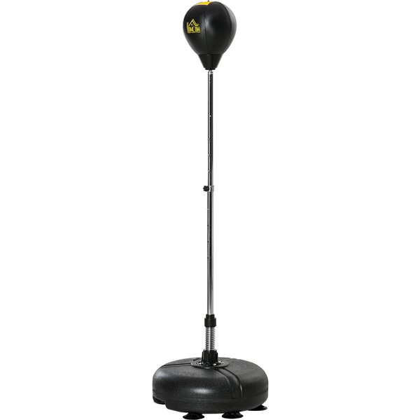 HOMCOM Punching Bag w/ Stand, Free Standing Boxing Bag Set, Speed Bag w/ Speedball Adjustable Height from 133cm to 151cm | Aosom Ireland