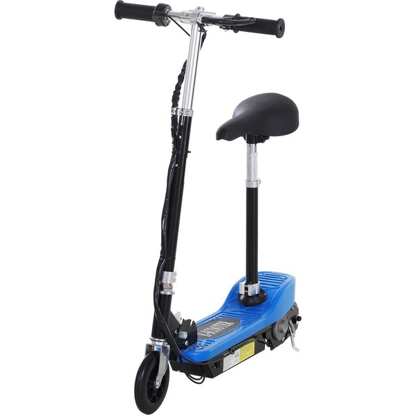 HOMCOM Outdoor Ride On Powered Scooter for kids Sporting Toy 120W Motor Bike 2 x 12V Battery - Blue | Aosom Ireland
