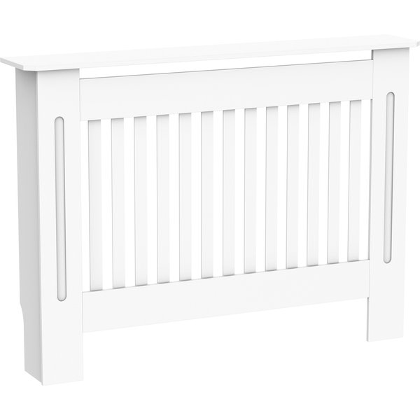 HOMCOM (112 x 81 x 19 cm) MDF Radiator Cover-White NEXT DAY DELIVERY | Aosom Ireland
