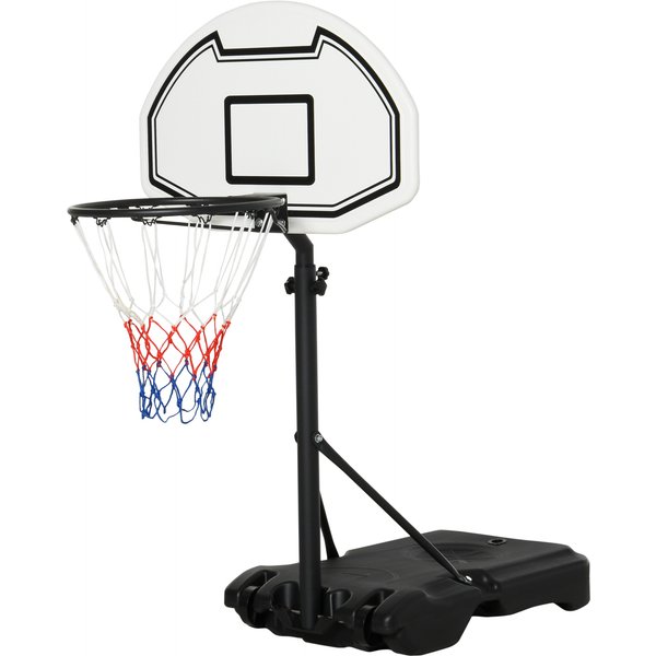 HOMCOM Basketball Stand 94-123cm Basket Height Adjustable Hoop For Kids Adults Suitable for Pool Side | Aosom Ireland