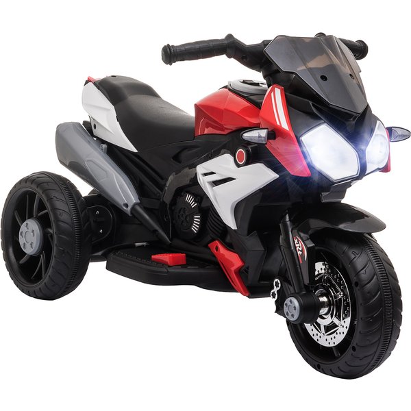 HOMCOM Kids 6V Battery Steel Enforced Motorcycle Ride On Trike Red | Aosom Ireland