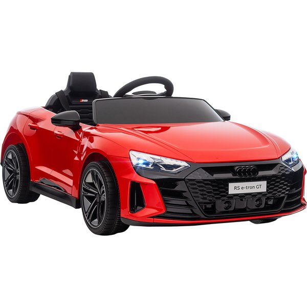 Kids Electric Ride On Car HOMCOM Audi Licensed 12V Electric Car, with Remote Control, Suspension System, Lights, Music, Motor - Red | Aosom Ireland