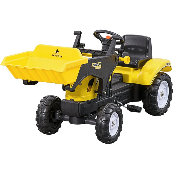 HOMCOM Pedal Go Kart Ride On Excavator W/ Front Loader Digger Four Wheels Child Toy, for 3 Years Old | Aosom Ireland
